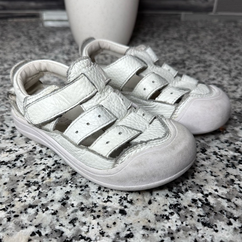 Fashion Girls Toddler White Summer Sandals Size 11.5
